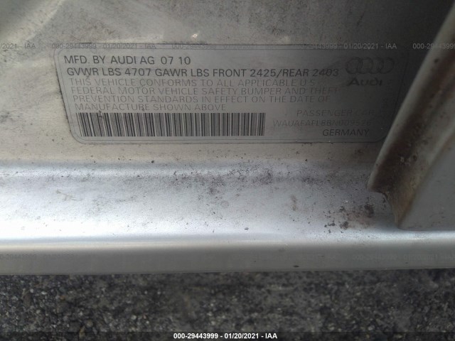 Photo 8 VIN: WAUAFAFL8BN009526 - AUDI A4 