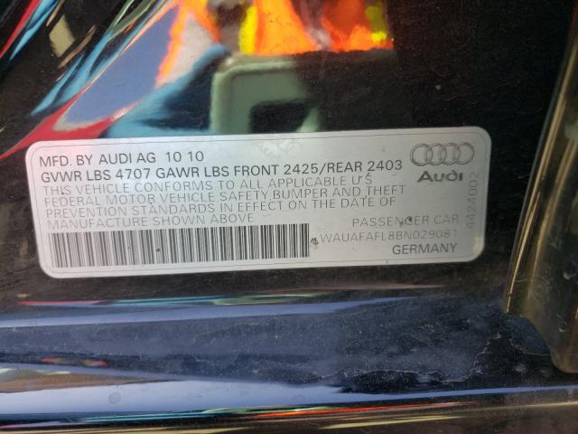 Photo 9 VIN: WAUAFAFL8BN029081 - AUDI A4 PREMIUM 