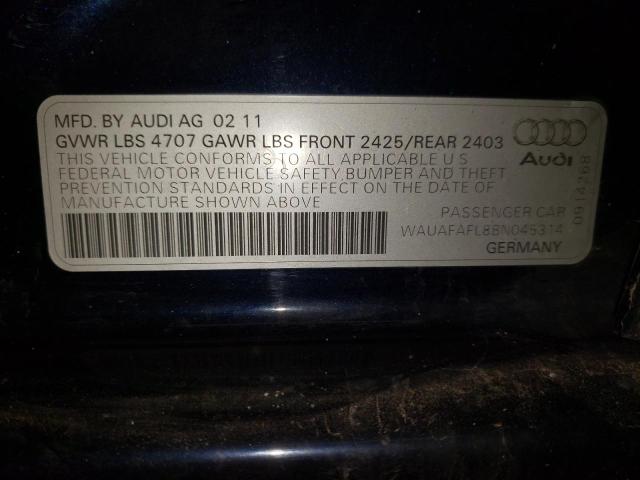 Photo 9 VIN: WAUAFAFL8BN045314 - AUDI A4 PREMIUM 