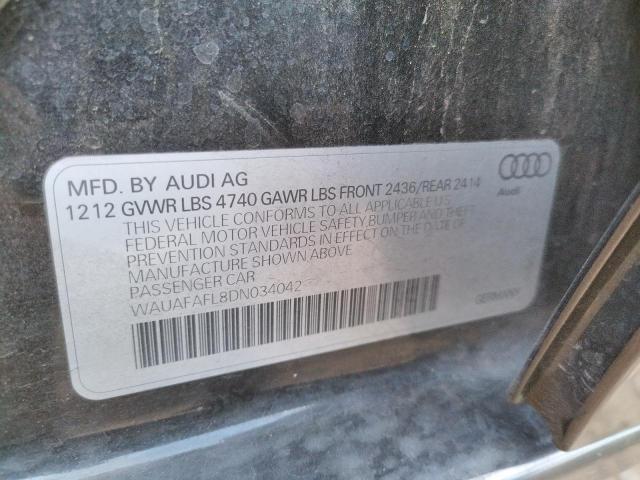 Photo 9 VIN: WAUAFAFL8DN034042 - AUDI A4 PREMIUM 