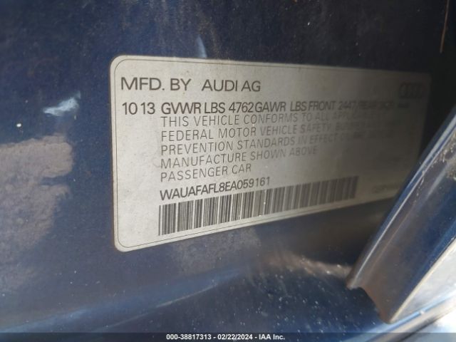 Photo 8 VIN: WAUAFAFL8EA059161 - AUDI A4 