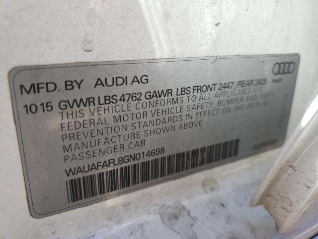 Photo 9 VIN: WAUAFAFL8GN014698 - AUDI A4 PREMIUM 