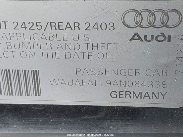 Photo 8 VIN: WAUAFAFL9AN064338 - AUDI A4 