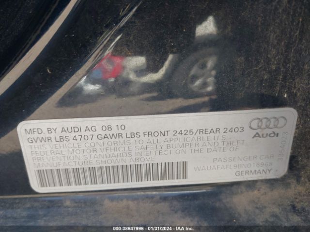 Photo 8 VIN: WAUAFAFL9BN016968 - AUDI A4 