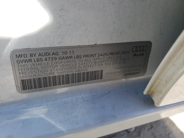 Photo 9 VIN: WAUAFAFL9CN012565 - AUDI A4 PREMIUM 