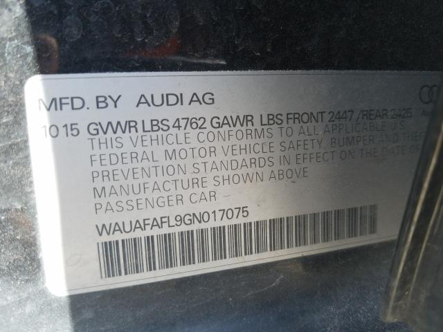 Photo 9 VIN: WAUAFAFL9GN017075 - AUDI A4 