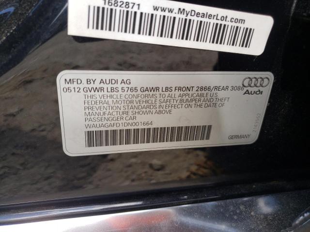 Photo 9 VIN: WAUAGAFD1DN001664 - AUDI A8 QUATTRO 