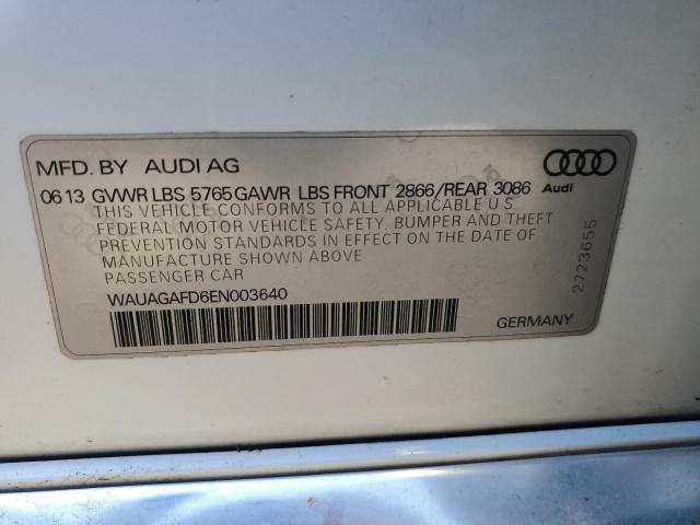 Photo 12 VIN: WAUAGAFD6EN003640 - AUDI A8 QUATTRO 