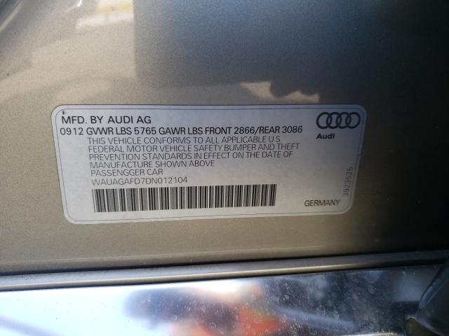 Photo 9 VIN: WAUAGAFD7DN012104 - AUDI A8 QUATTRO 