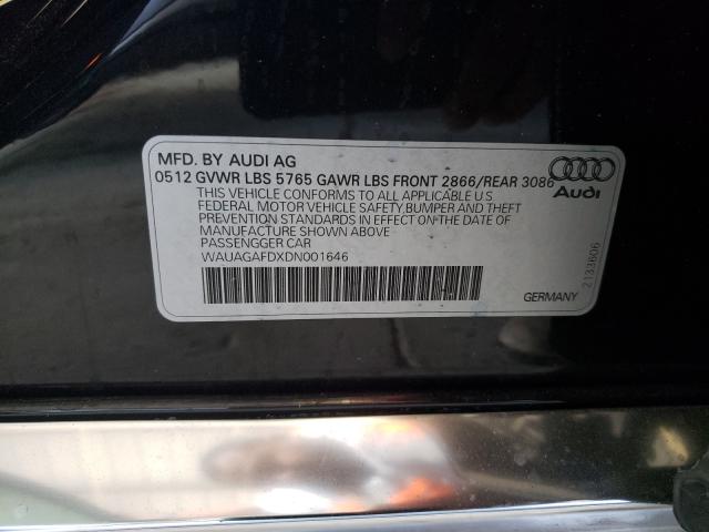 Photo 9 VIN: WAUAGAFDXDN001646 - AUDI A8 QUATTRO 