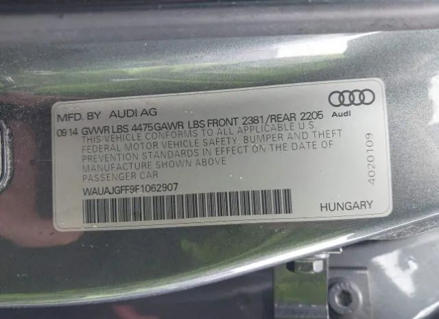 Photo 8 VIN: WAUAJGFF9F1062907 - AUDI A3 