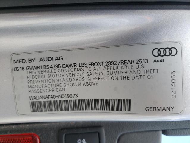 Photo 9 VIN: WAUANAF40HN019973 - AUDI A4 PREMIUM 