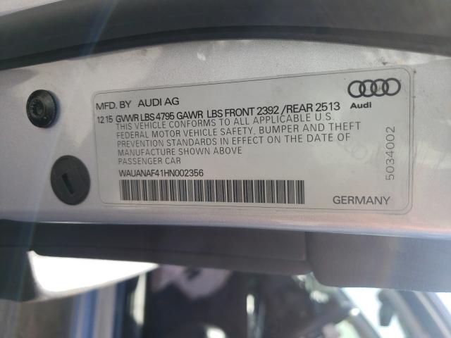 Photo 9 VIN: WAUANAF41HN002356 - AUDI A4 PREMIUM 