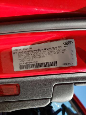 Photo 9 VIN: WAUANAF41HN020520 - AUDI A4 PREMIUM 