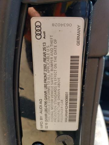 Photo 11 VIN: WAUANAF42HN008831 - AUDI A4 PREMIUM 