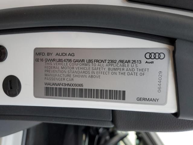 Photo 11 VIN: WAUANAF43HN009065 - AUDI A4 