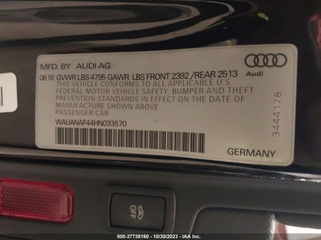 Photo 8 VIN: WAUANAF44HN033570 - AUDI A4 