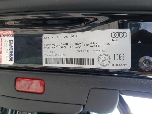 Photo 9 VIN: WAUANAF44JA135965 - AUDI A4 KOMFORT 