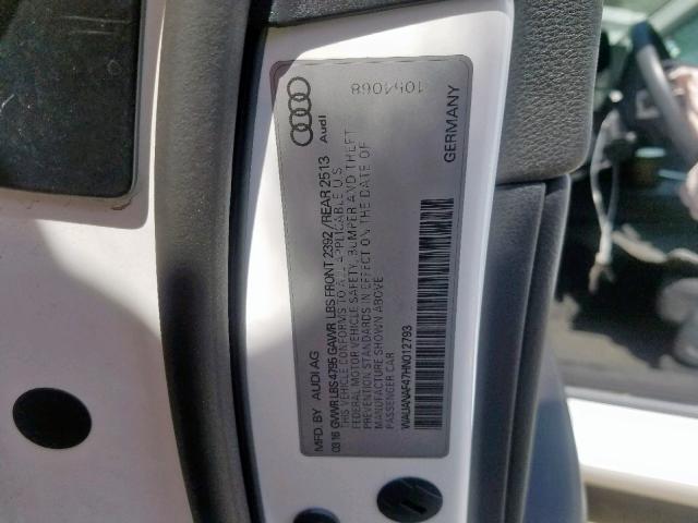 Photo 9 VIN: WAUANAF47HN012793 - AUDI A4 