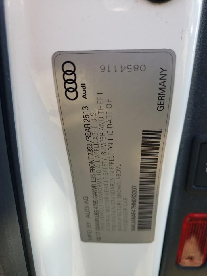 Photo 11 VIN: WAUANAF47HN063307 - AUDI A4 