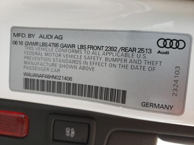 Photo 9 VIN: WAUANAF48HN021406 - AUDI A4 PREMIUM 