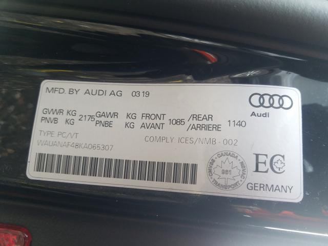 Photo 9 VIN: WAUANAF48KA065307 - AUDI A4 