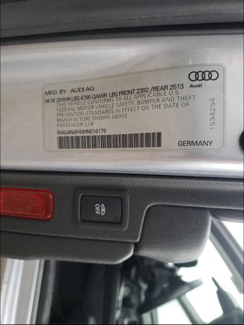 Photo 9 VIN: WAUANAF49HN016179 - AUDI A4 