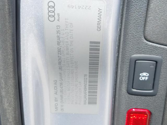 Photo 9 VIN: WAUANAF49HN020278 - AUDI A4 PREMIUM 