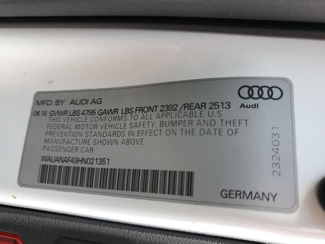 Photo 11 VIN: WAUANAF49HN021351 - AUDI A4 PREMIUM 