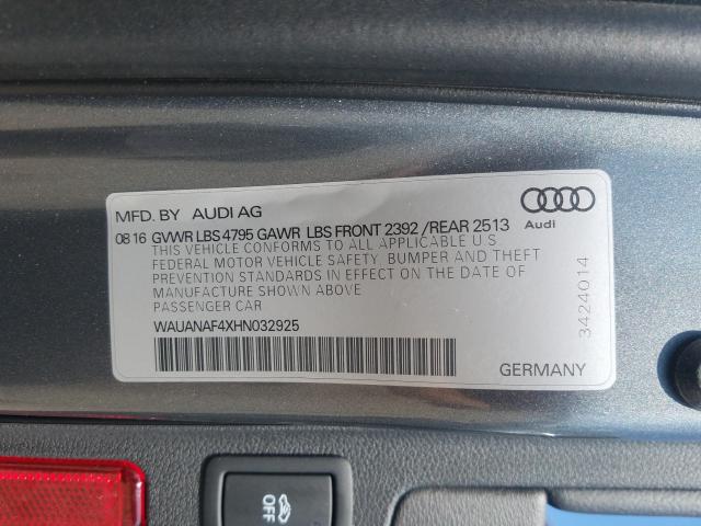 Photo 9 VIN: WAUANAF4XHN032925 - AUDI A4 PREMIUM 