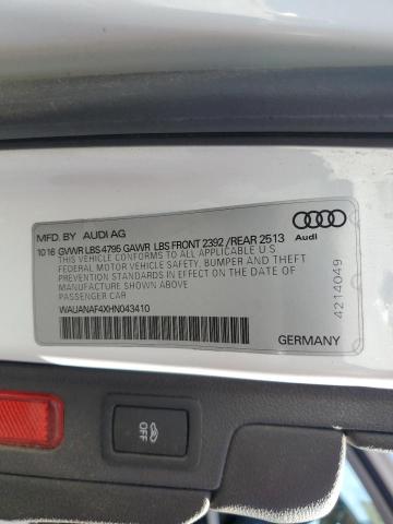 Photo 11 VIN: WAUANAF4XHN043410 - AUDI A4 PREMIUM 