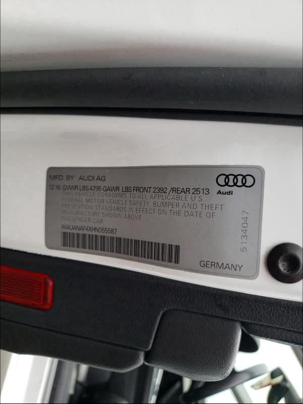 Photo 9 VIN: WAUANAF4XHN055587 - AUDI A4 PREMIUM 