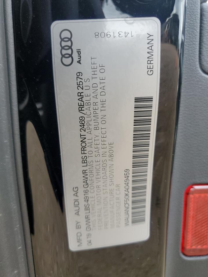 Photo 11 VIN: WAUANCF50KA049459 - AUDI A5 