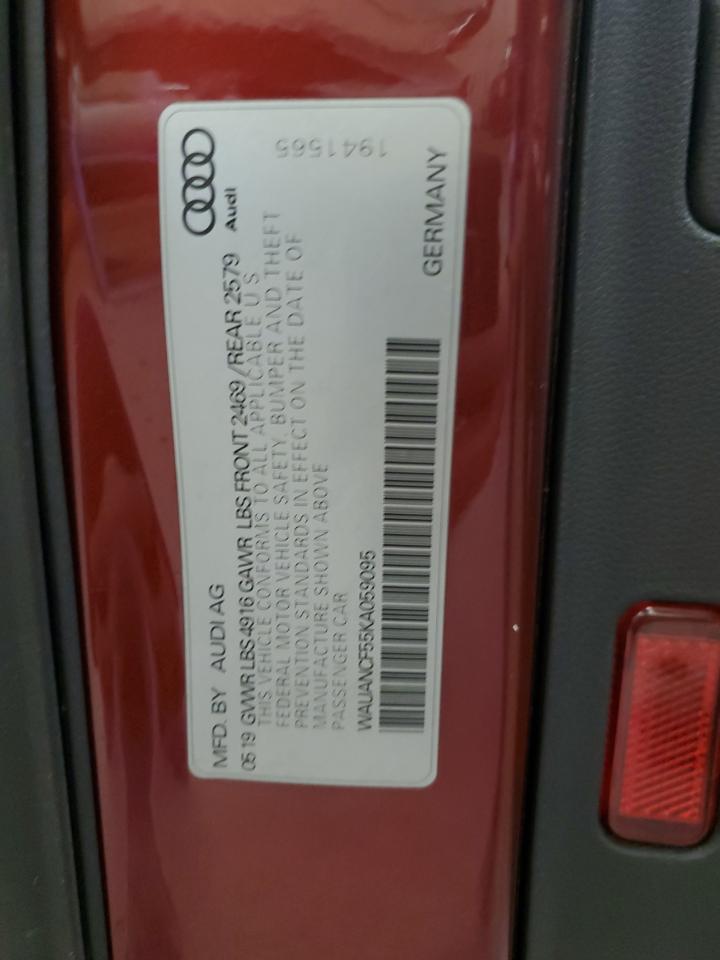 Photo 11 VIN: WAUANCF55KA059095 - AUDI A5 