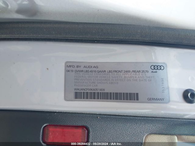 Photo 8 VIN: WAUANCF56KA051409 - AUDI A5 