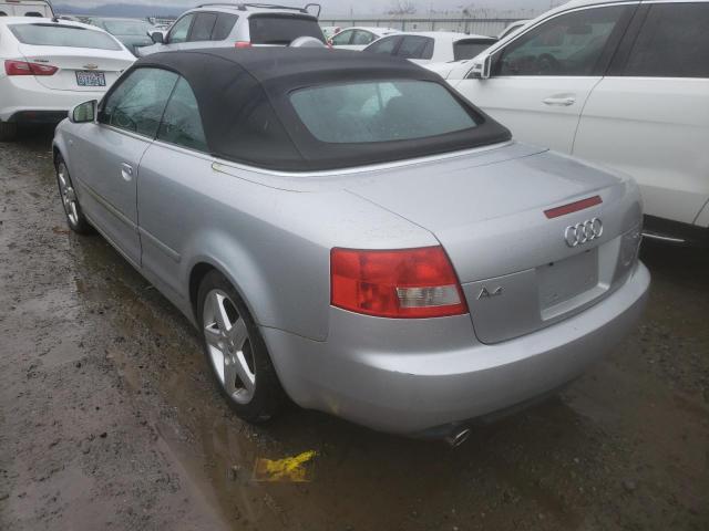 Photo 2 VIN: WAUAT48H24K002109 - AUDI A4 3.0 CAB 