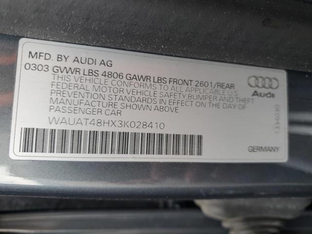 Photo 11 VIN: WAUAT48HX3K028410 - AUDI A4 