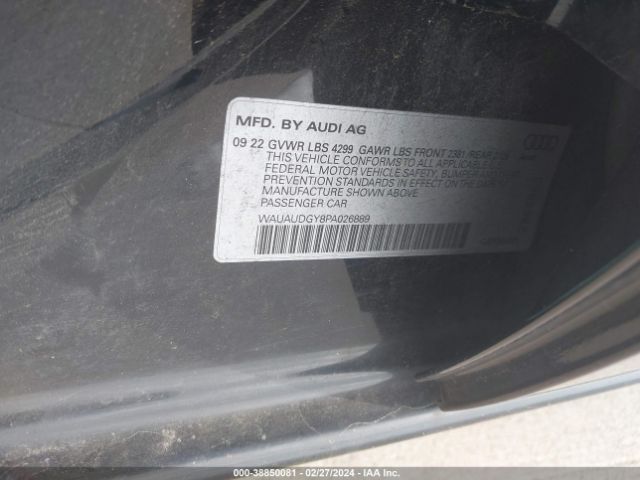 Photo 8 VIN: WAUAUDGY8PA026889 - AUDI A3 