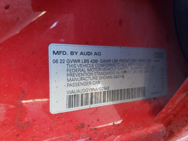 Photo 12 VIN: WAUAUDGY9NA102942 - AUDI A3 