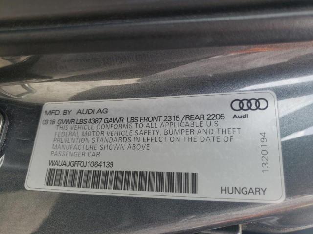 Photo 9 VIN: WAUAUGFF0J1064139 - AUDI A3 PREMIUM 