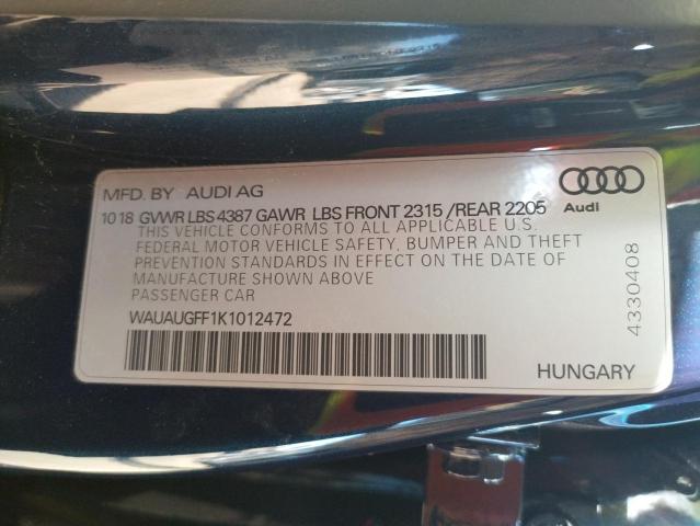 Photo 9 VIN: WAUAUGFF1K1012472 - AUDI A3 