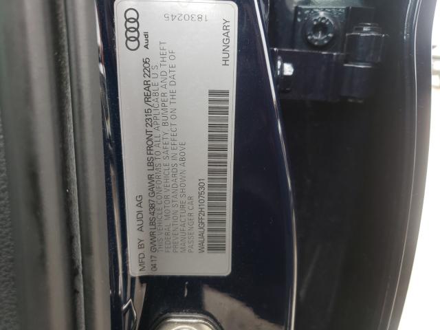 Photo 9 VIN: WAUAUGFF2H1075301 - AUDI A3 