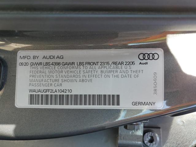 Photo 11 VIN: WAUAUGFF2LA104210 - AUDI A3 PREMIUM 