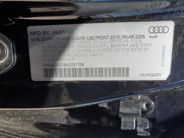 Photo 11 VIN: WAUAUGFF4H1031798 - AUDI A3 