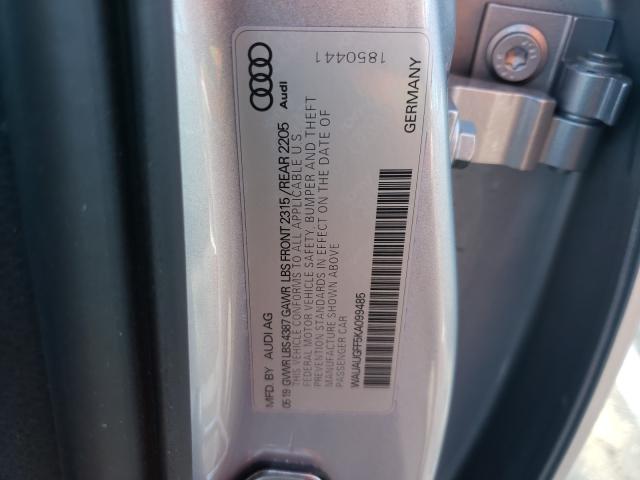 Photo 9 VIN: WAUAUGFF5KA099485 - AUDI A3 PREMIUM 