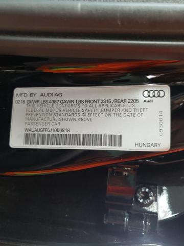 Photo 9 VIN: WAUAUGFF6J1056918 - AUDI A3 