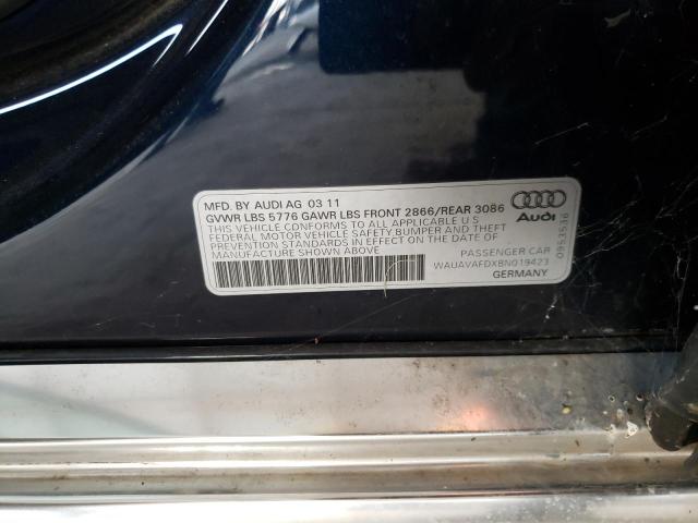 Photo 9 VIN: WAUAVAFDXBN019423 - AUDI A8 QUATTRO 