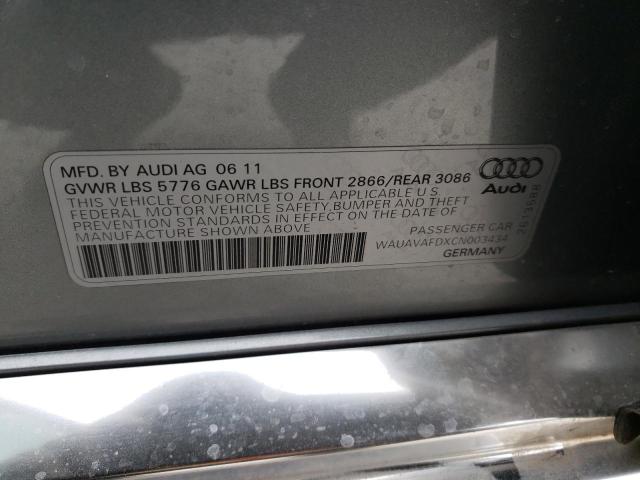 Photo 9 VIN: WAUAVAFDXCN003434 - AUDI A8 QUATTRO 