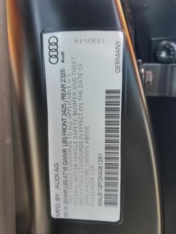 Photo 11 VIN: WAUB1GFF2KA081281 - AUDI S3 PREMIUM 