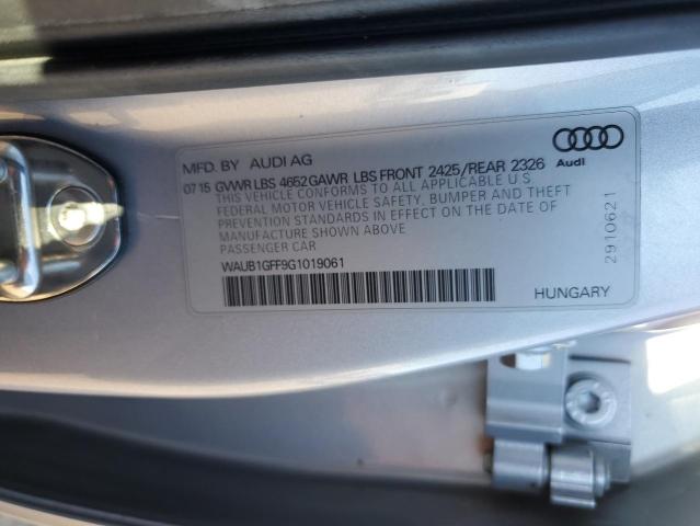 Photo 9 VIN: WAUB1GFF9G1019061 - AUDI S3 PREMIUM 